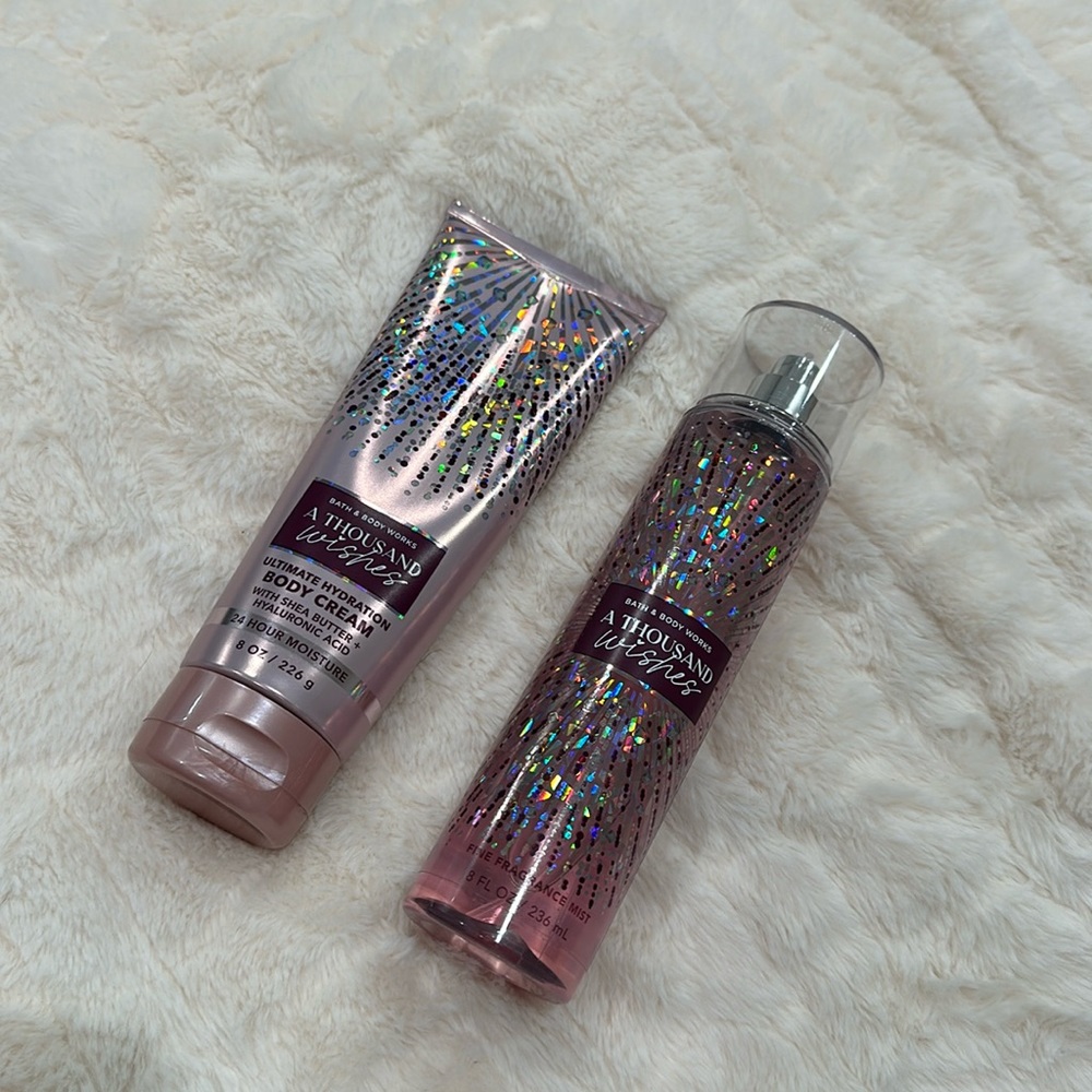 Bath & body works (a thousand wishes) bundle